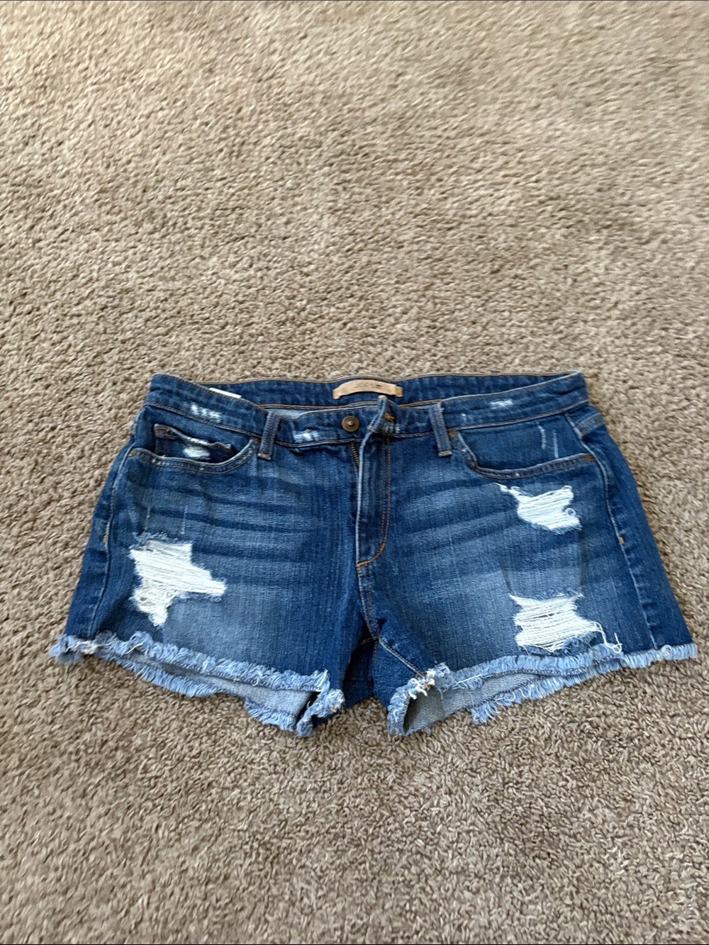 Joe's Jeans Distressed Blue Denim Cutoff Shorts